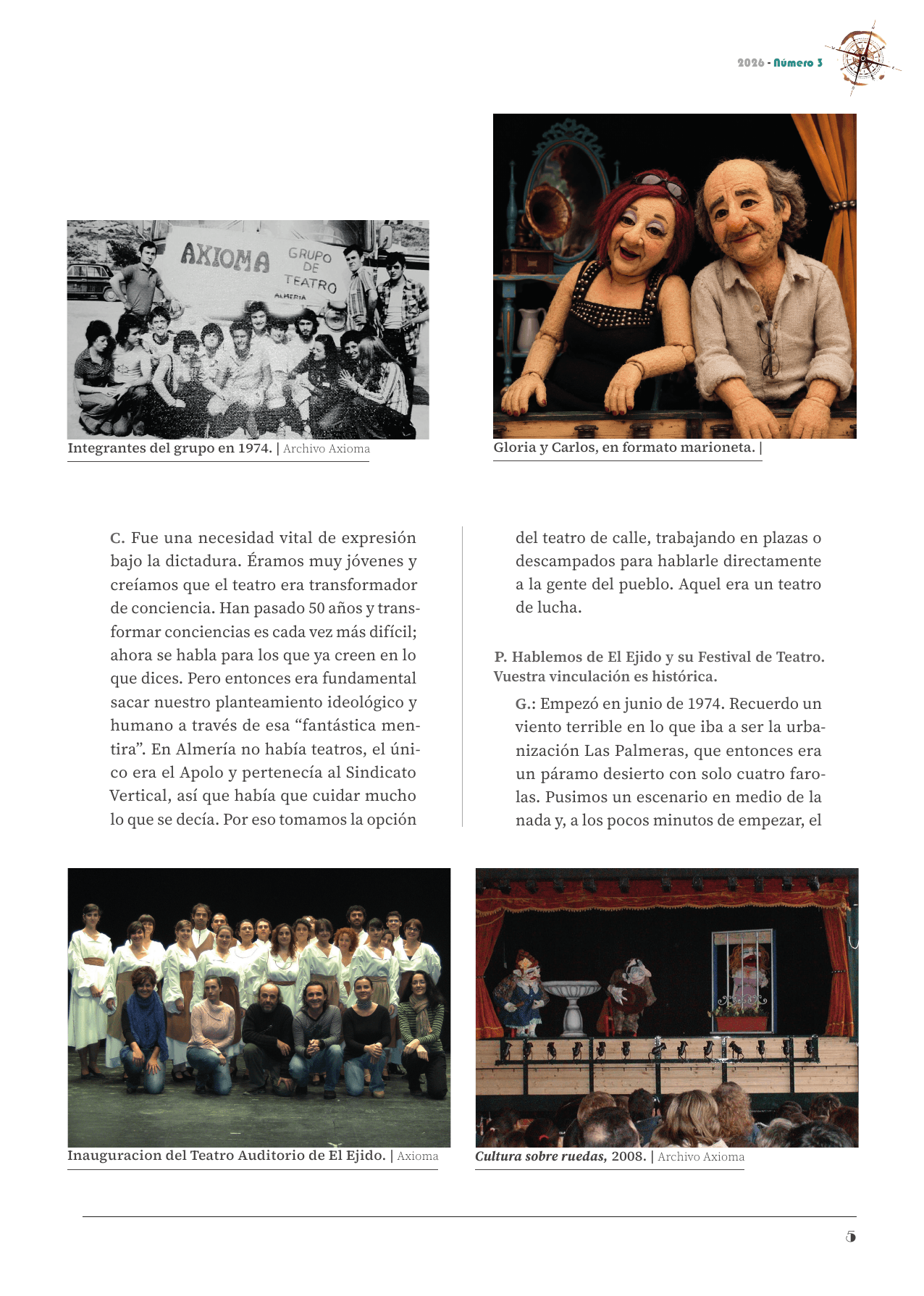 Axioma Teatro: medio siglo de verdad sobre las tablas